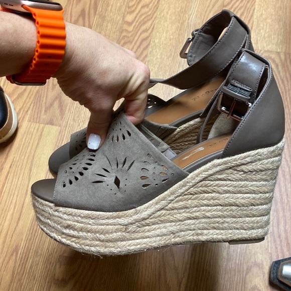 Zara style platform wedge espadrille sandals - Picture 3 of 6